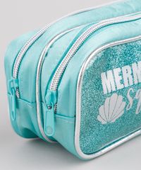 Estojo-Escolar-Infantil-Sereia--Mermaid-Squad--com-Brilho-e-Divisorias-Verde-Claro-9594227-Verde_Claro_5