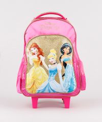 Mochila-Escolar-Infantil-Princesas-com-Rodinhas-Pink-9593242-Pink_1