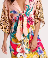 Vestido-Feminino-Curto-Estampado-Floral-com-Amarracao-Manga-Curta-Rose-9803834-Rose_4