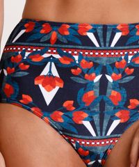 Biquini-Calcinha-Hot-Pant-Estampado-Floral-Geometrico-com-Protecao-UV50--Azul-Escuro-9868025-Azul_Escuro_4