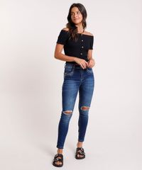 Calca-Jeans-Feminina-Sawary-Cigarrete-Pull-Up-Cintura-Media-Destroyed-com-Tachas-Azul-Escuro-9857028-Azul_Escuro_3