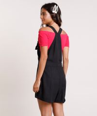 Jardineira-Feminina-com-Linho-e-Bolsos-Preta-9676536-Preto_2