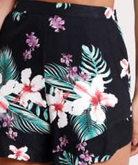 Short-Feminino-Reto-Estampado-Floral-com-Babado-Preto-9672202-Preto_4