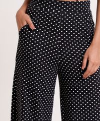 Calca-Feminina-Pantacourt-Estampada-de-Poa-Preta-9694070-Preto_4