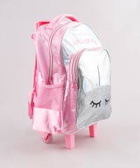 Mochila-Escolar-Infantil-com-Rodinhas-Unicornio-Holografico-Brilhante-Rosa-9594291-Rosa_4
