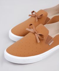 Slipper-Feminino-Moleca-Texturizado-com-Laco-Caramelo-9890621-Caramelo_2