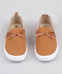 Slipper-Feminino-Moleca-Texturizado-com-Laco-Caramelo-9890621-Caramelo_4