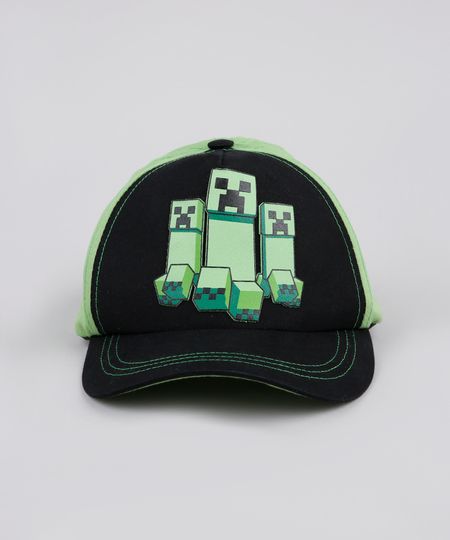 Bone-Infantil-Aba-Curva-Minecraft-Preto-9866257-Preto_1 Bone-Infantil-Aba-Curva-Minecraft-Preto-9866257-Preto_1