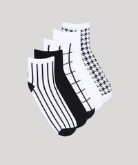 Kit-de-5-Meias-Femininas-Cano-Medio-Branco-9678110-Branco_1