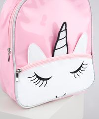 Mochila-Infantil-Unicornio-em-Verniz-com-Bolso-Rosa-9664516-Rosa_3