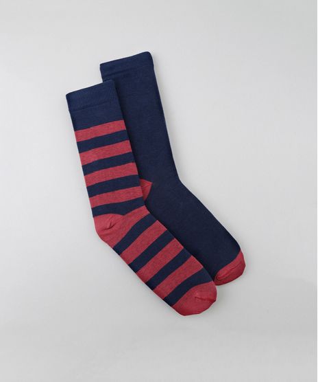 Kit-de-2-Pares-de-Meias--Azul-Marinho-8269241-Azul_Marinho_1