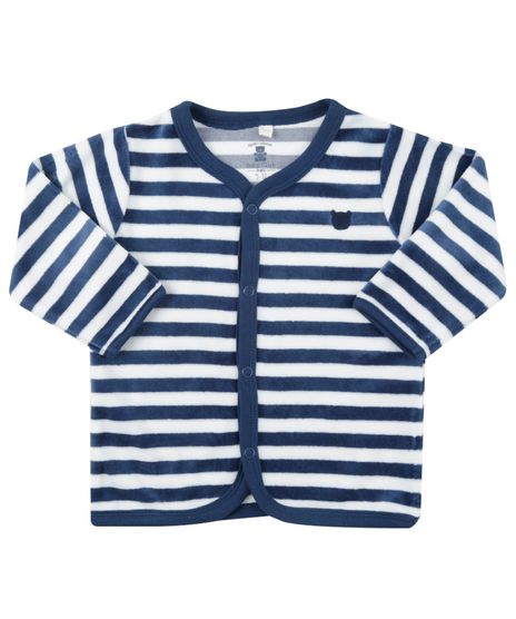 Cardigan-Listrado-em-Plush-de-Algodao---Sustentavel-Branco-8479684-Branco_1