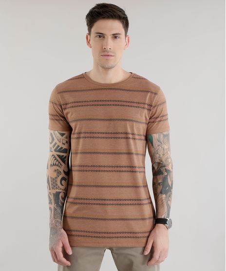 Camiseta-Longa-Estampada-Etnico-Marrom-8578670-Marrom_1