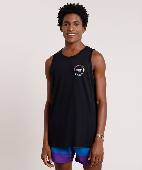 Regata-Masculina-Pride--Love-is-Love--Gola-Careca-Preta-9737532-Preto_1