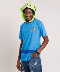 Camiseta-Masculina-Carnaval-Alien-Toy-Story-com-Capuz-Manga-Curta-Azul-9411354-Azul_1