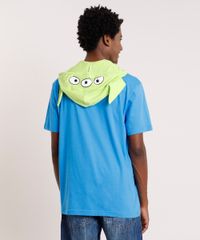 Camiseta-Masculina-Carnaval-Alien-Toy-Story-com-Capuz-Manga-Curta-Azul-9411354-Azul_2