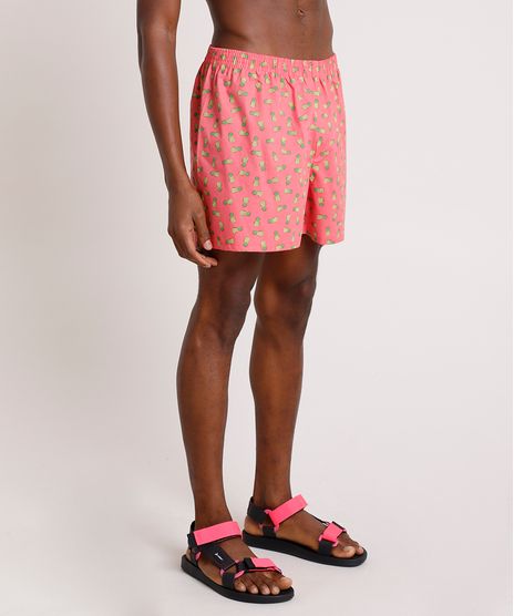 Samba-Cancao-Masculina-Carnaval-Estampada-de-Abacaxi-Coral-9857753-Coral_1