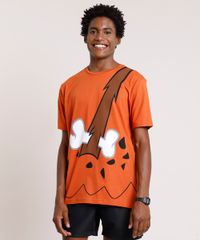 Camiseta-Masculina-Carnaval-Bambam-Os-Flintstones-Manga-Curta-Gola-Careca-Cobre-9871699-Cobre_1