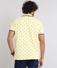 Polo-Masculina-Estampada-de-Coqueiros-em-Piquet-Manga-Curta-Amarela-9323169-Amarelo_2