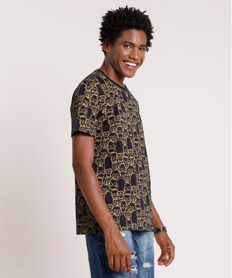 Camiseta-Masculina-Os-Simpsons-Estampada-Manga-Curta-Gola-Careca-Preta-9689260-Preto_1