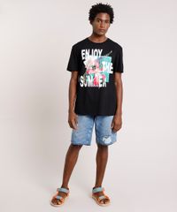 Camiseta-Masculina--Enjoy-the-Summer--Manga-Curta-Gola-Careca-Preta-9738691-Preto_3