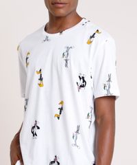 Camiseta-Masculina-Looney-Tunes-Estampada-Manga-Curta-Gola-Careca-Off-White-9719886-Off_White_4
