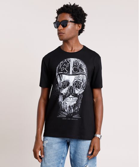 Camiseta-Masculina-Caveira-Manga-Curta-Gola-Careca-Preta-8731439-Preto_1