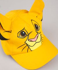 Bone-Infantil-Carnaval-Simba-O-Rei-Leao-Aba-Curva-com-Orelhas-Amarelo-9888498-Amarelo_2