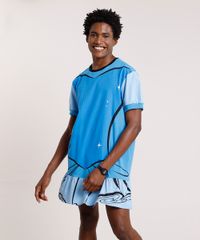Camiseta-Masculina-Carnaval-Vestido-Cinderela-Manga-Curta-Azul-9871323-Azul_1