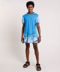 Camiseta-Masculina-Carnaval-Vestido-Cinderela-Manga-Curta-Azul-9871323-Azul_3