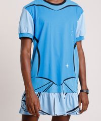 Camiseta-Masculina-Carnaval-Vestido-Cinderela-Manga-Curta-Azul-9871323-Azul_4