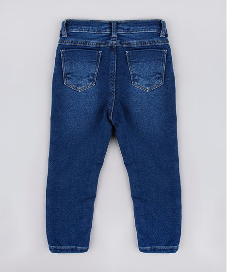 calça jeans estilo moletom