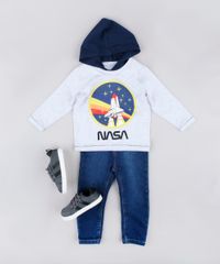 Camiseta-Infantil-NASA-com-Capuz-Manga-Longa-Cinza-Mescla-Claro-9837265-Cinza_Mescla_Claro_3