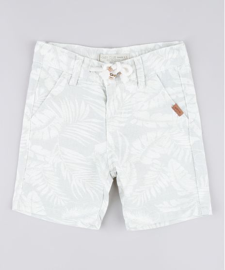 Bermuda-Infantil-Estampada-de-Folhagem-com-Cordao-Verde-Claro-9760446-Verde_Claro_1