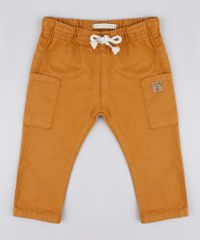Calca-de-Sarja-Infantil-Cargo-com-Cordao-Caramelo-9760451-Caramelo_1