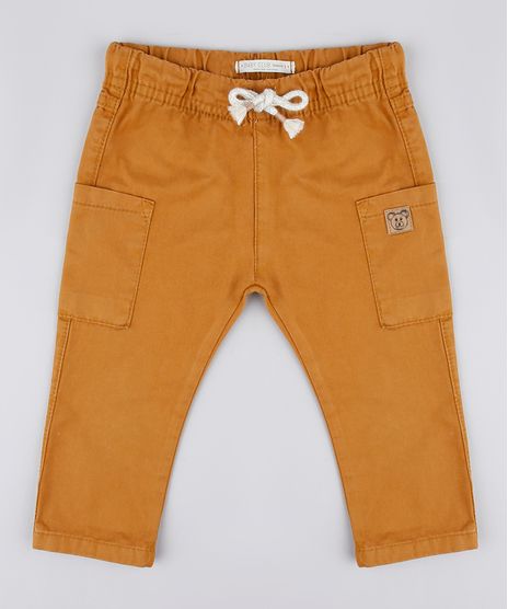 Calca-de-Sarja-Infantil-Cargo-com-Cordao-Caramelo-9760451-Caramelo_1