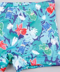 Sunga-Infantil-Boxer-PJ-Marks-Estampada-com-Protecao-UV50--Verde-Claro-9804534-Verde_Claro_3
