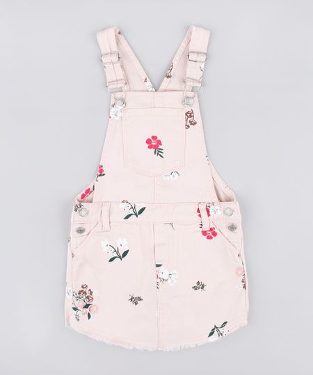 Jardineira-Short-Saia-de-Sarja-Infantil-Estampada-Floral-Rose-9845713-Rose_1