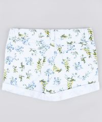 Short-de-Sarja-Infantil-Estampado-Floral-com-Barra-Dobrada-Branco-9845742-Branco_2