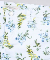 Short-de-Sarja-Infantil-Estampado-Floral-com-Barra-Dobrada-Branco-9845742-Branco_3