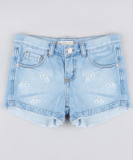 Short-Jeans-Infantil-com-Bordado-de-Arco-Iris-Azul-Claro-9794720-Azul_Claro_1