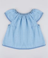 Blusa-Jeans-Infantil-Manga-Curta-Azul-Medio-9829312-Azul_Medio_1
