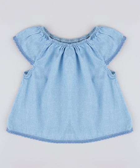 Blusa-Jeans-Infantil-Manga-Curta-Azul-Medio-9829312-Azul_Medio_1