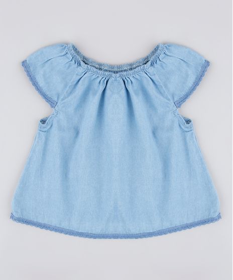 Blusa-Jeans-Infantil-Manga-Curta-Azul-Medio-9829312-Azul_Medio_1