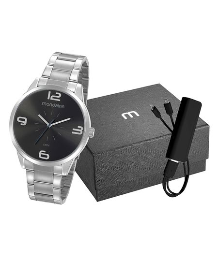 Kit-de-Relogio-Analogico-Mondaine-Masculino---Carregador-Portatil---53925G0MGNE4K1-Prateado-9922521-Prateado_1 Kit-de-Relogio-Analogico-Mondaine-Masculino---Carregador-Portatil---53925G0MGNE4K1-Prateado-9922521-Prateado_1