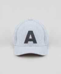 Bone-Masculino-Aba-Curva-com-Patch--A--Cinza-Mescla-9561300-Cinza_Mescla_1