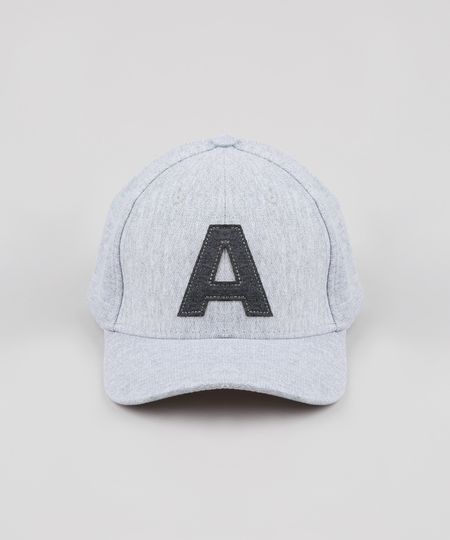 Bone-Masculino-Aba-Curva-com-Patch--A--Cinza-Mescla-9561300-Cinza_Mescla_1