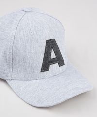 Bone-Masculino-Aba-Curva-com-Patch--A--Cinza-Mescla-9561300-Cinza_Mescla_2