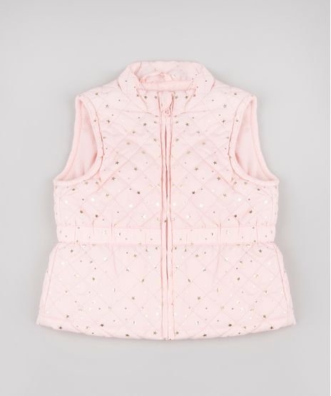 Colete-Infantil-Puffer-Matelasse-Estampado-de-Estrelas-Rosa-Claro-9784730-Rosa_Claro_1
