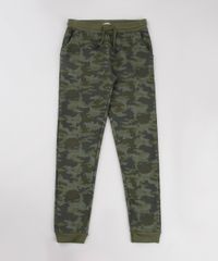 Calca-Infantil-Jogger-Estampada-Camuflada-em-Moletom-Verde-Militar-9785967-Verde_Militar_1